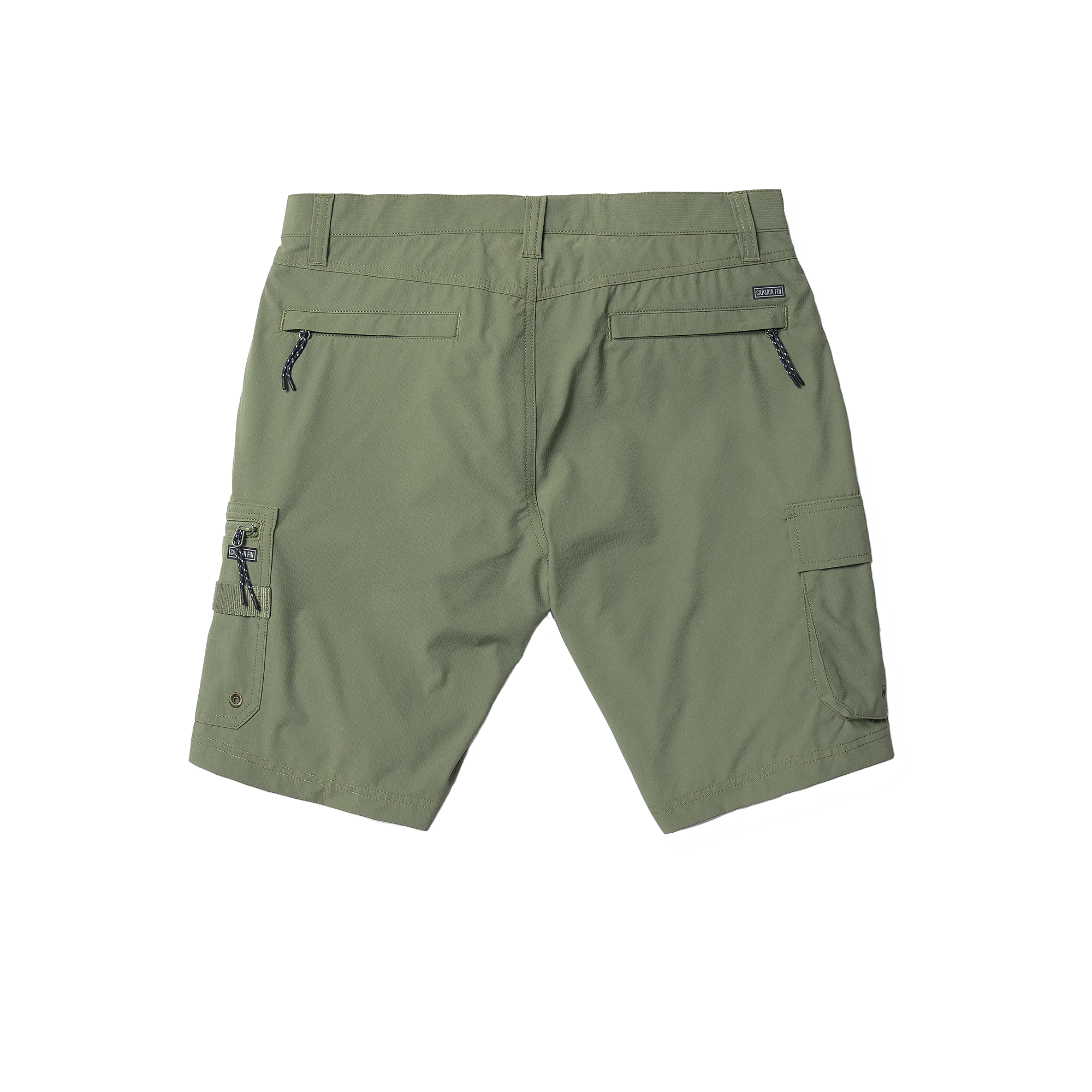 CAPTAIN FIN Big Story Fish Shorts - Dark Oilive