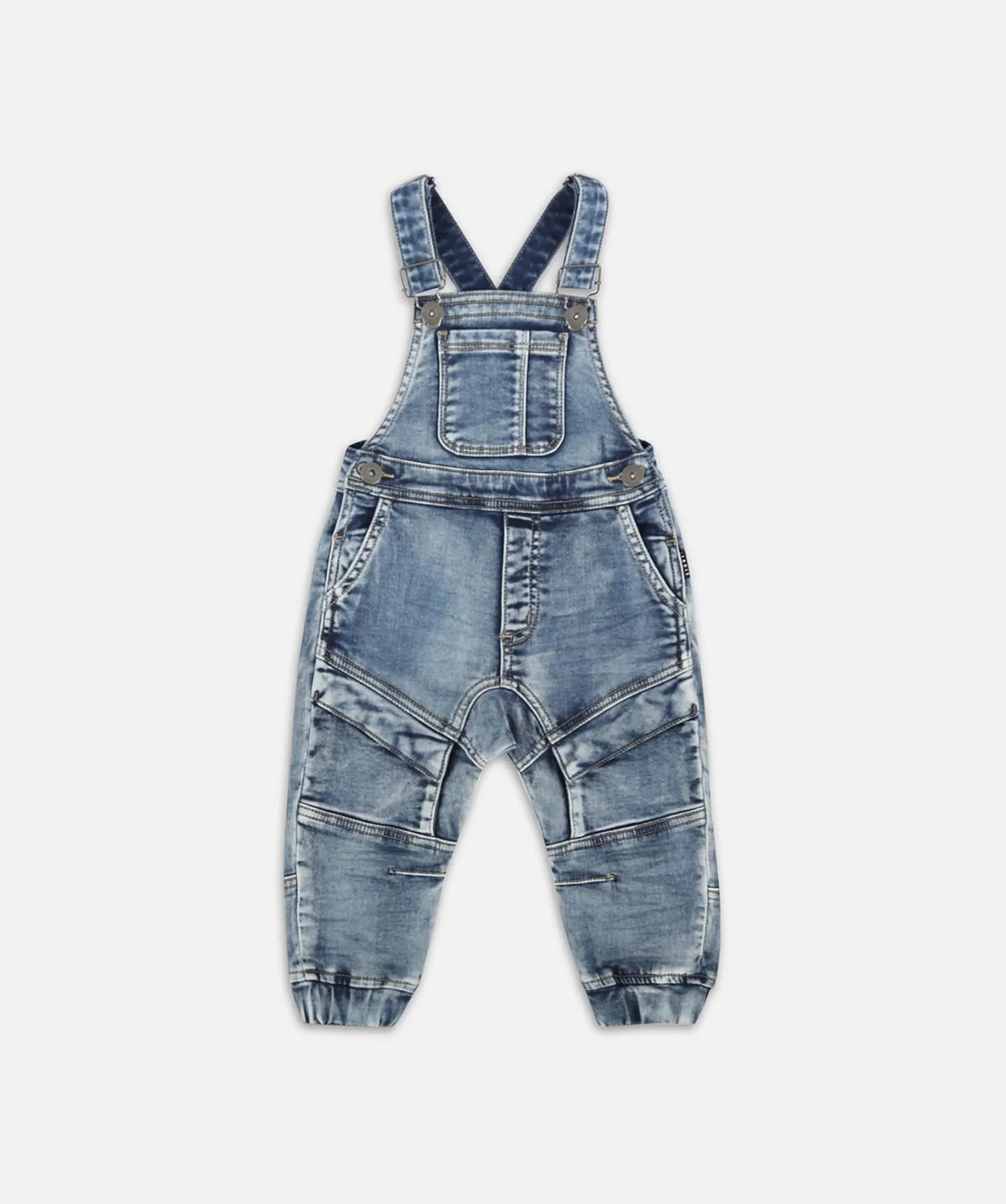 Cargo Dungaree - Light Denim