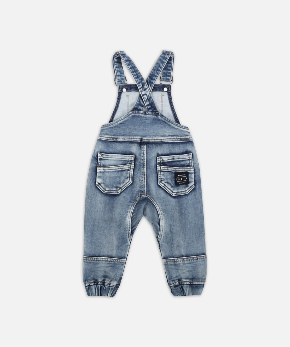 Cargo Dungaree - Light Denim