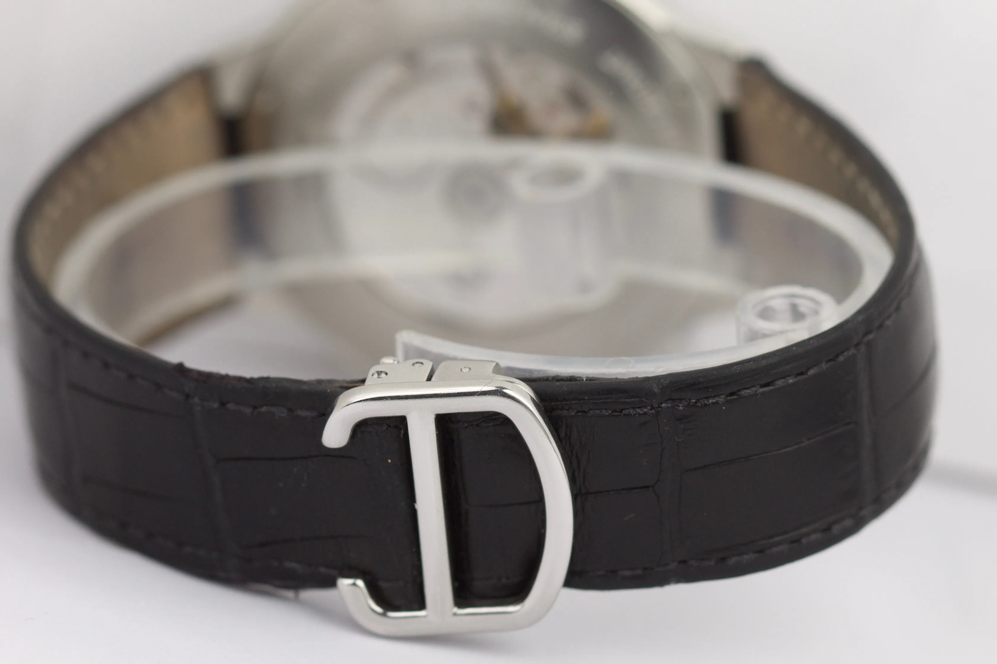 Cartier Ballon Bleu Chronograph 44mm Silver Roman Numeral Automatic 3109 Watch