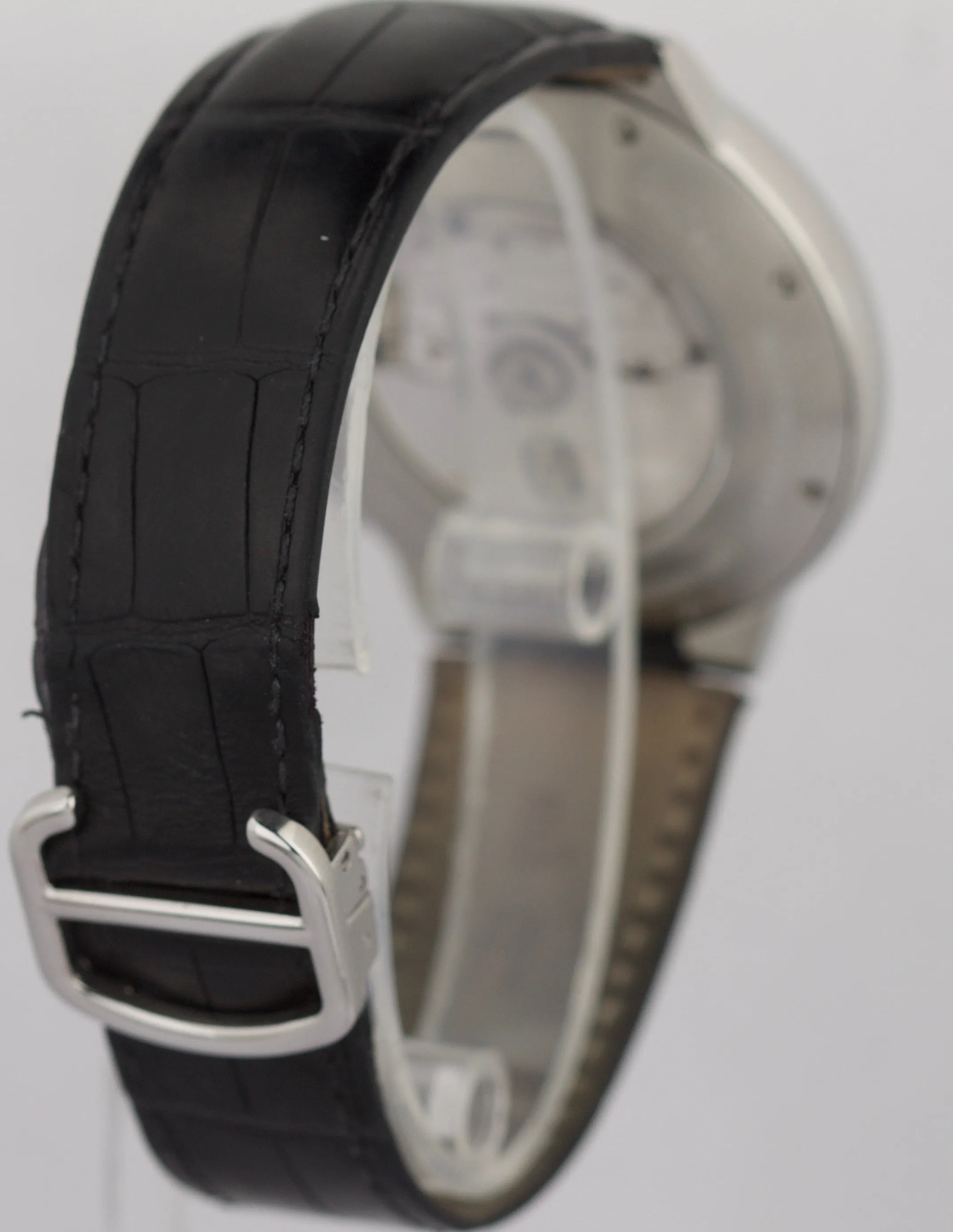 Cartier Ballon Bleu Chronograph 44mm Silver Roman Numeral Automatic 3109 Watch