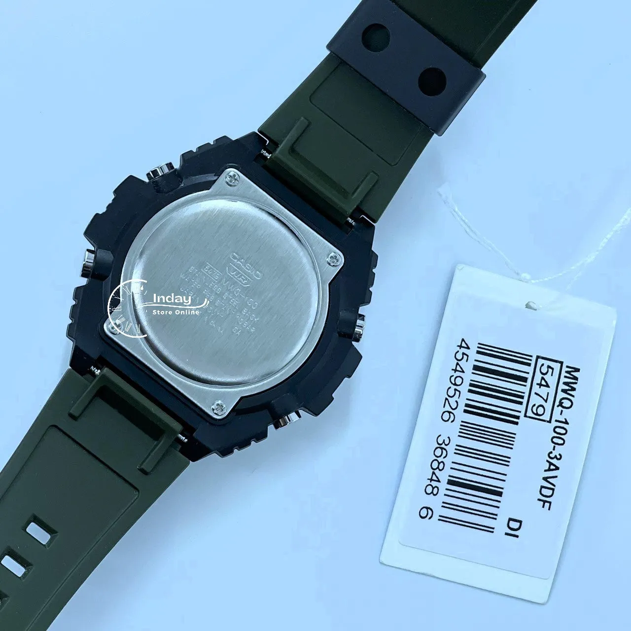 Casio Analog-Digital Men's Watch MWQ-100-3A Analog-Digital Resin Band Resin Glass Battery Life: 10 years
