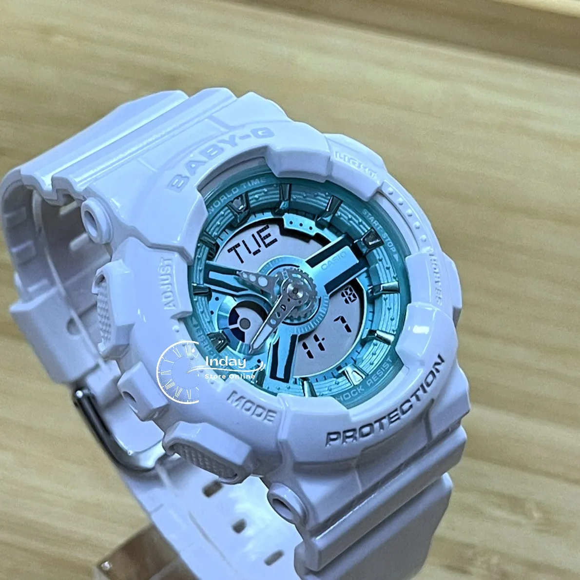 Casio Baby-G Women's Watch BA-110XWS-7A Resin Band Mineral Glass Shock Resistant