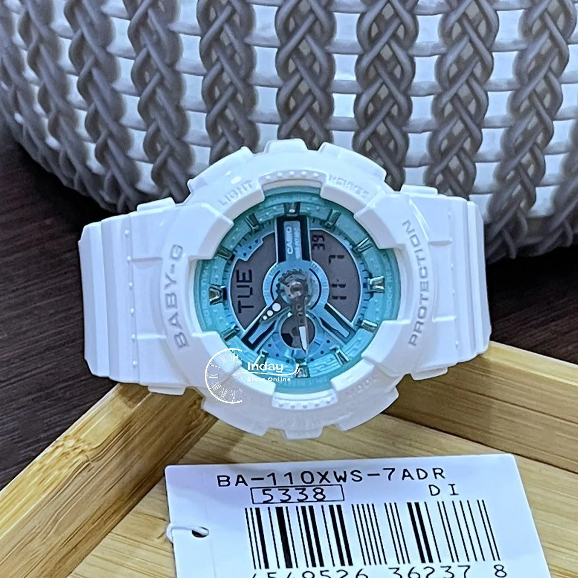 Casio Baby-G Women's Watch BA-110XWS-7A Resin Band Mineral Glass Shock Resistant
