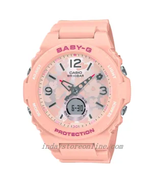 Casio Baby-G Women's Watch BGA-260FL-4A Resin Band Mineral Glass Shock Resistant