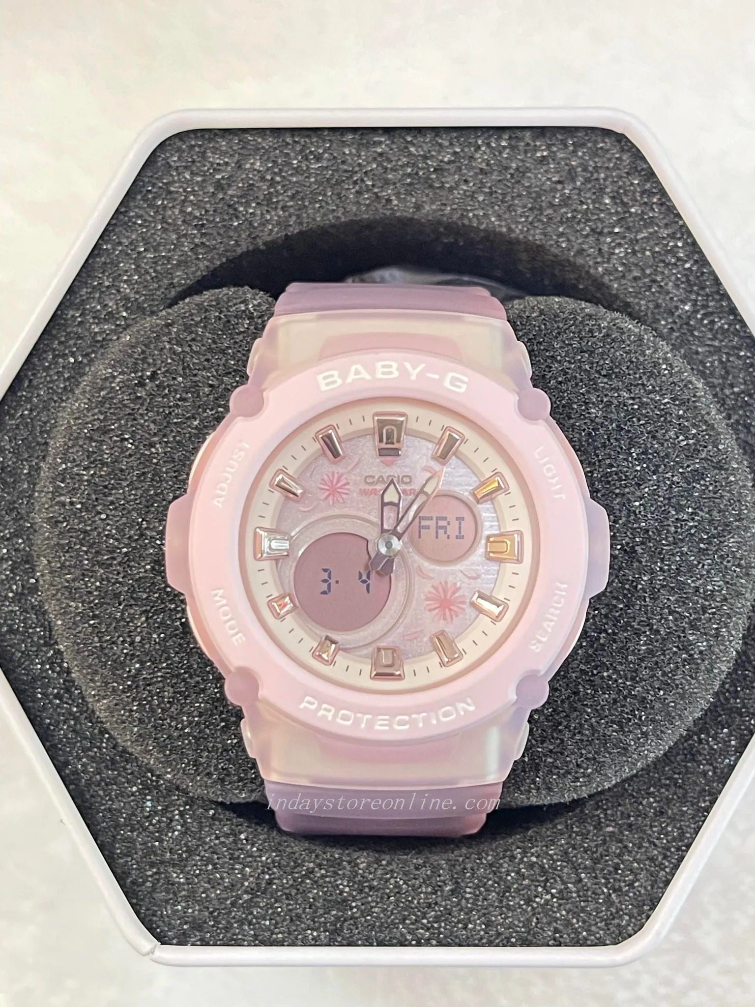Casio Baby-G Women's Watch BGA-270FL-4A Resin Band Mineral Glass Shock Resistant