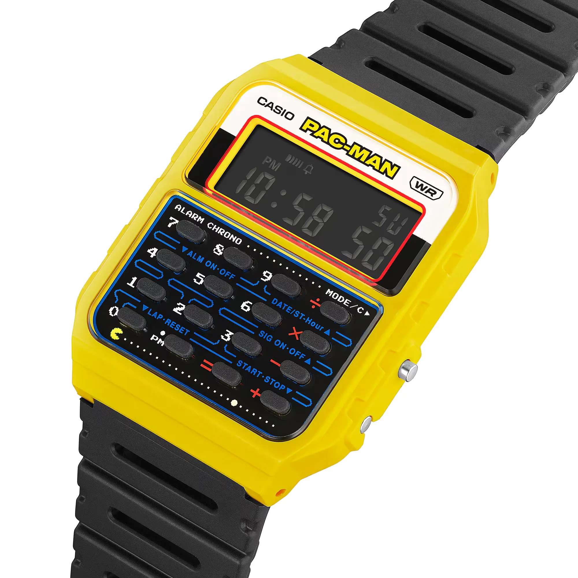 Casio Data Bank PAC-MAN 45th Anniversary Men's Watch CA53WPC-1B
