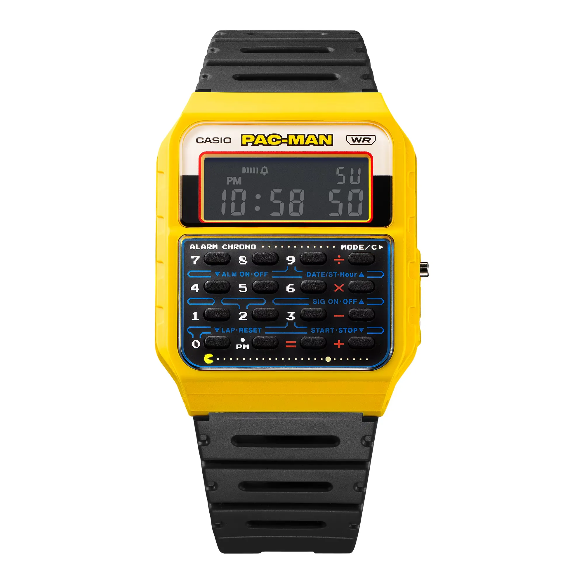 Casio Data Bank PAC-MAN 45th Anniversary Men's Watch CA53WPC-1B