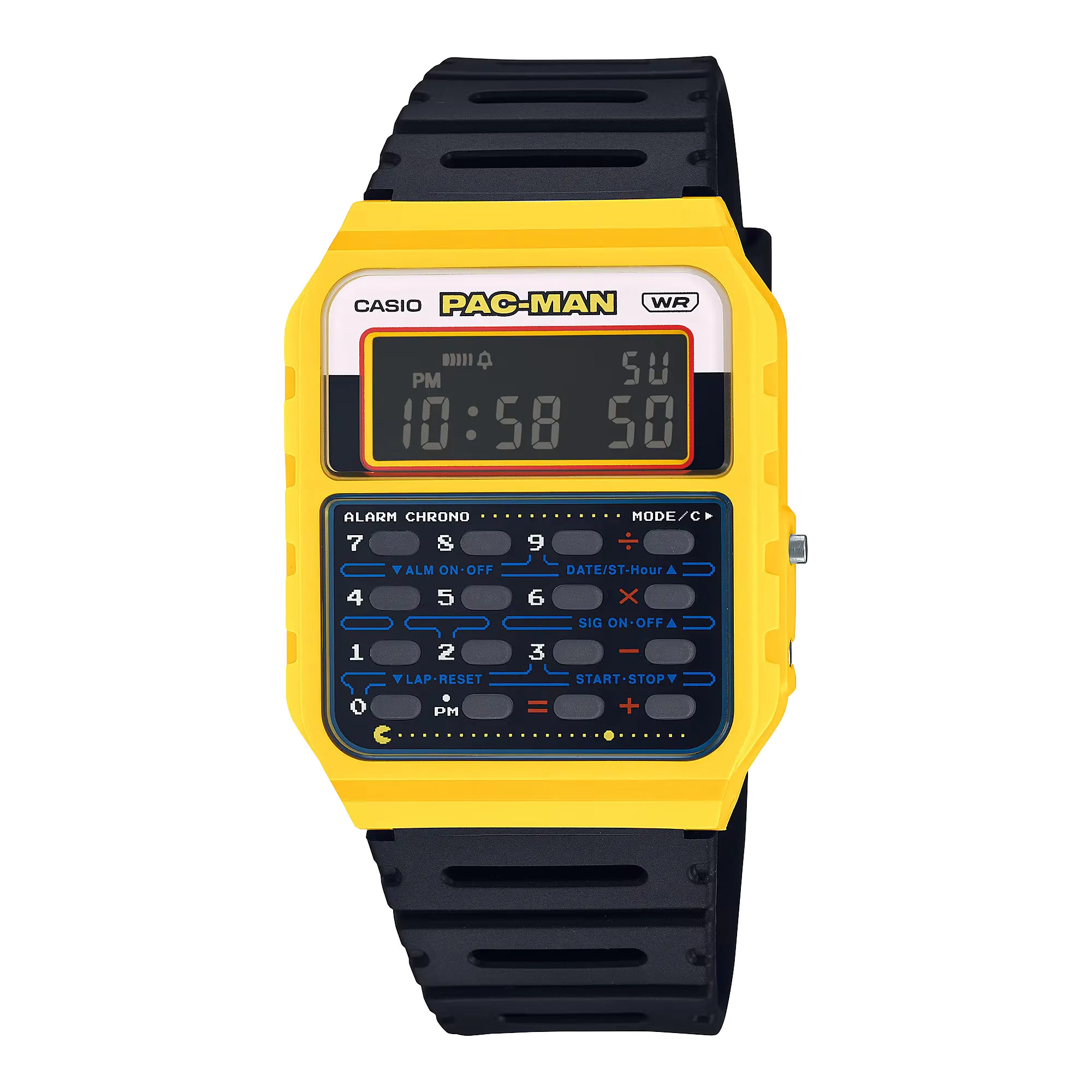 Casio Data Bank PAC-MAN 45th Anniversary Men's Watch CA53WPC-1B