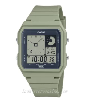 Casio Digital Unisex Watch LF-20W-3A Green Color Resin Strap