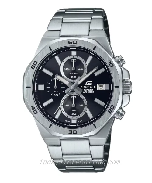 Casio Edifice  Men's Watch EFV-640D-1A Analog-Digital Standard Chronograph Mineral Glass