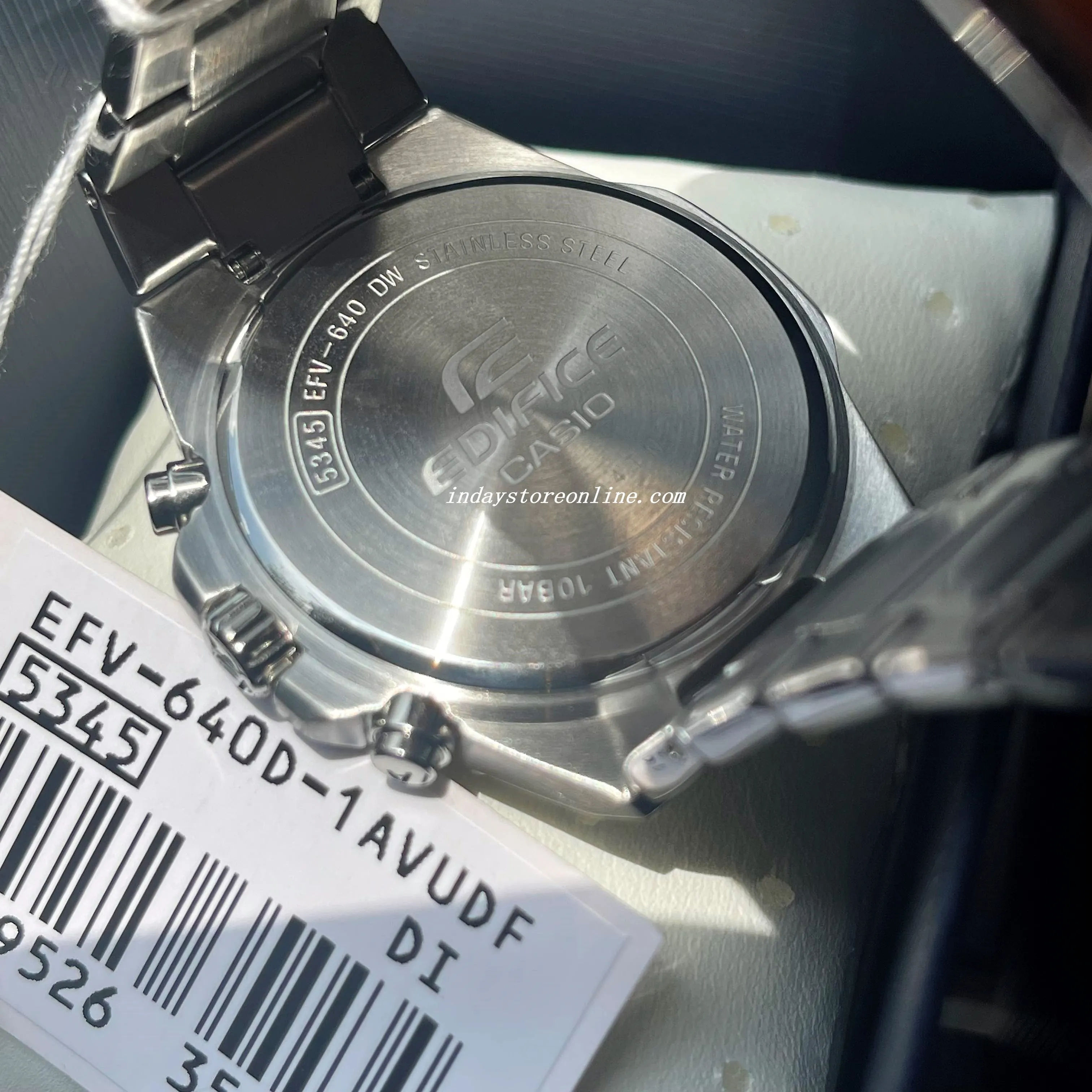 Casio Edifice  Men's Watch EFV-640D-1A Analog-Digital Standard Chronograph Mineral Glass