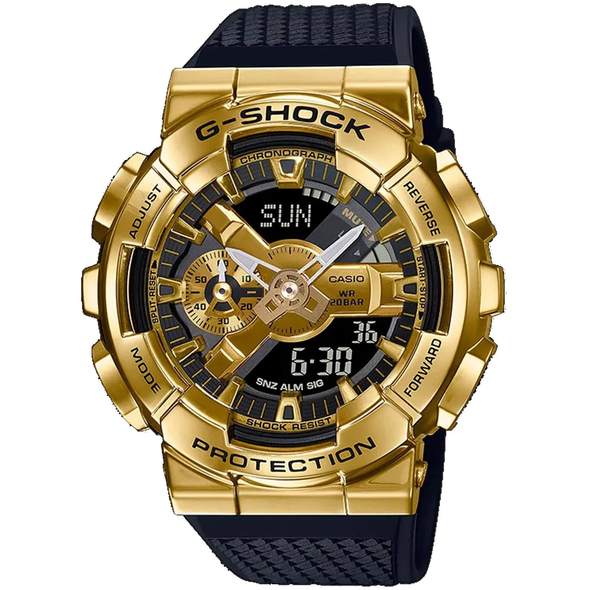 Casio G-Shock GM110 Bezel Stainless Steel Metallic Gold GM110G-1A9