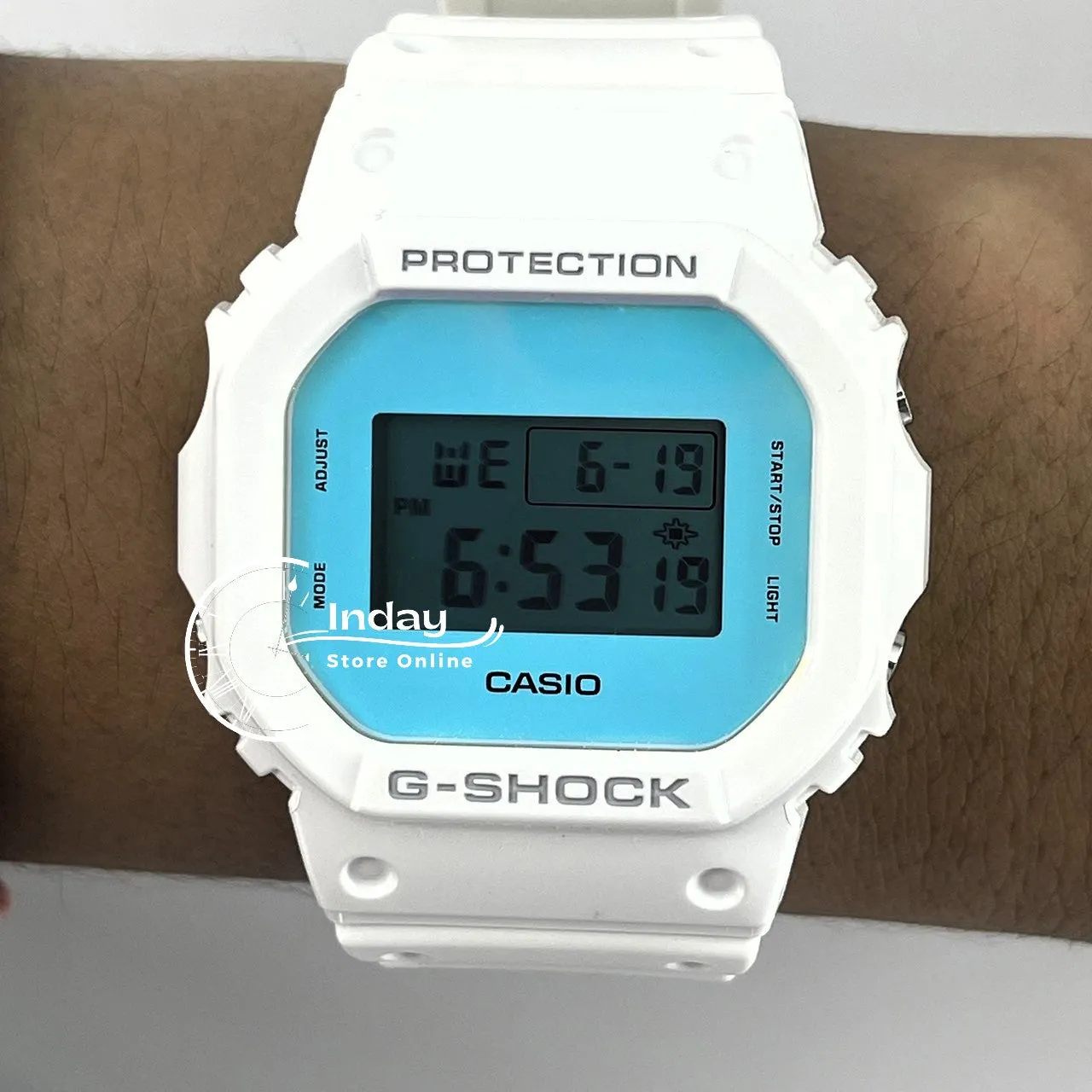 Casio G-Shock Men's Watch DW-5600TL-7 Resin Band Mineral Glass Shock Resistant