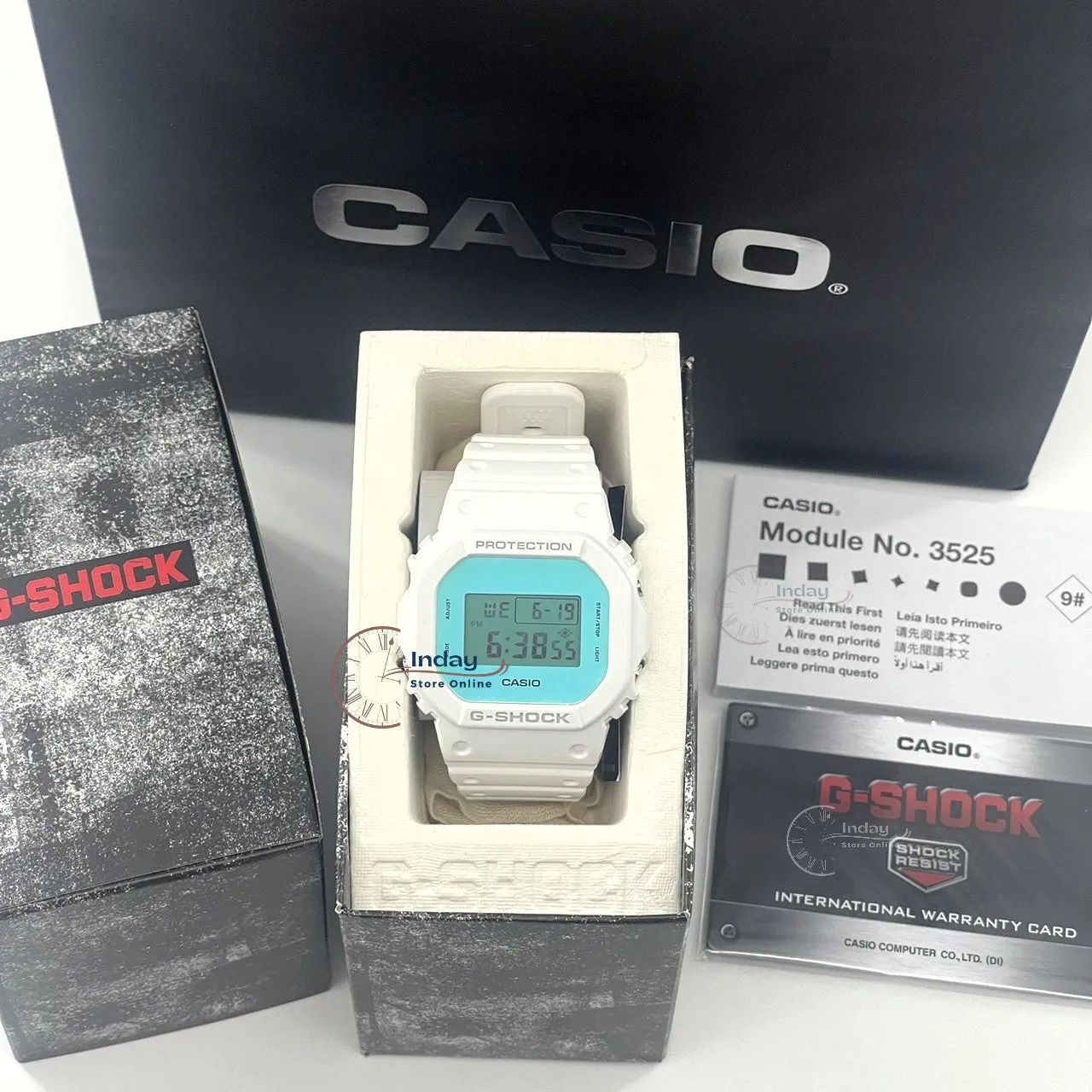 Casio G-Shock Men's Watch DW-5600TL-7 Resin Band Mineral Glass Shock Resistant