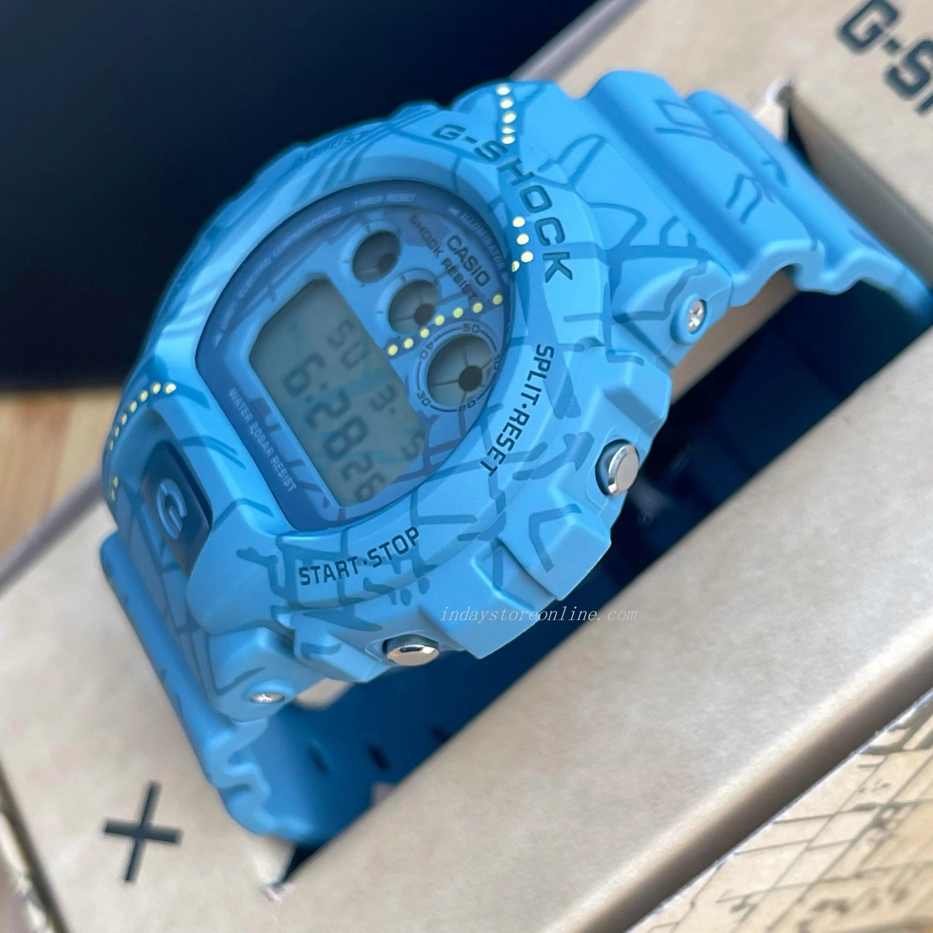 Casio G-Shock Men's Watch DW-6900SBY-2 Digital 6900 Series Treasure Hunt Watches Third-Eye Design