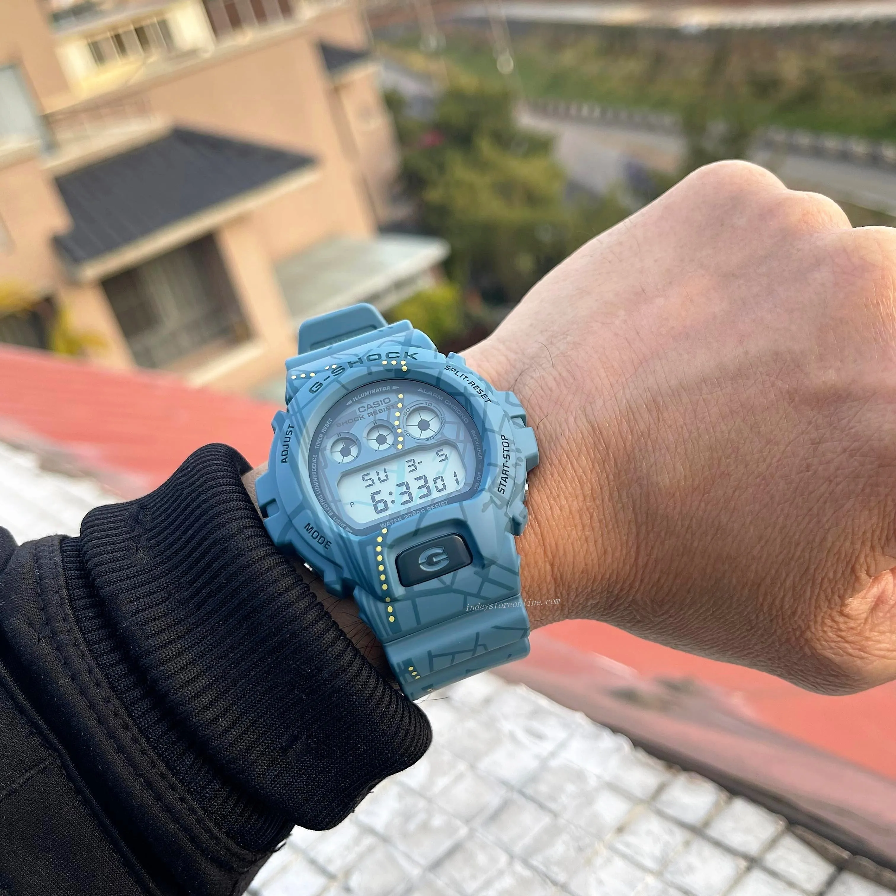 Casio G-Shock Men's Watch DW-6900SBY-2 Digital 6900 Series Treasure Hunt Watches Third-Eye Design