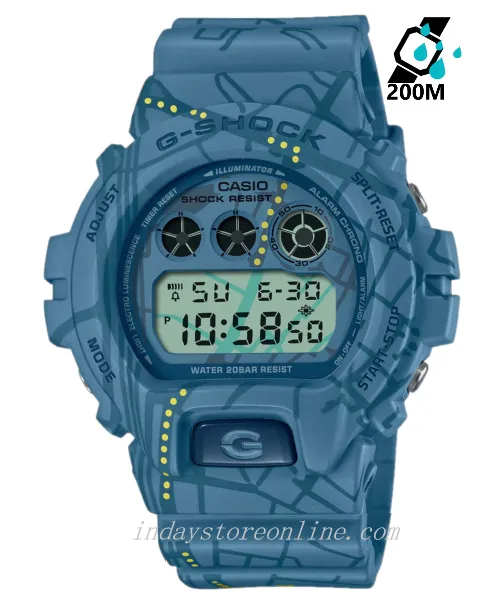 Casio G-Shock Men's Watch DW-6900SBY-2 Digital 6900 Series Treasure Hunt Watches Third-Eye Design