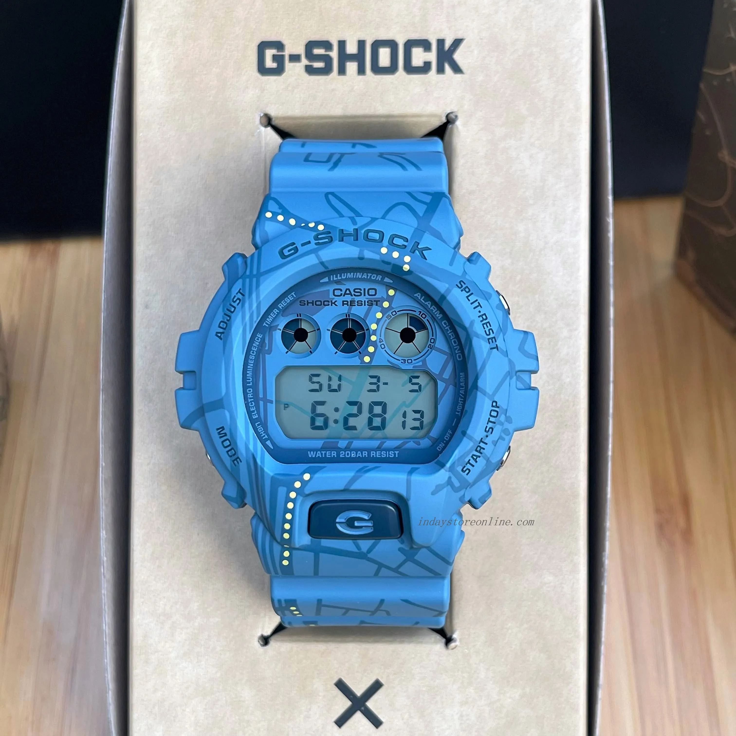 Casio G-Shock Men's Watch DW-6900SBY-2 Digital 6900 Series Treasure Hunt Watches Third-Eye Design