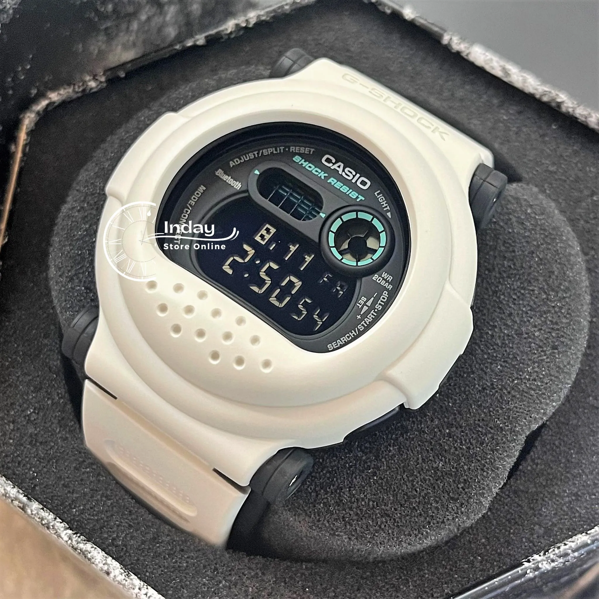 Casio G-Shock Men's Watch G-B001SF-7 Digital DW-001 Series Clean White Design Sci-Fi Series