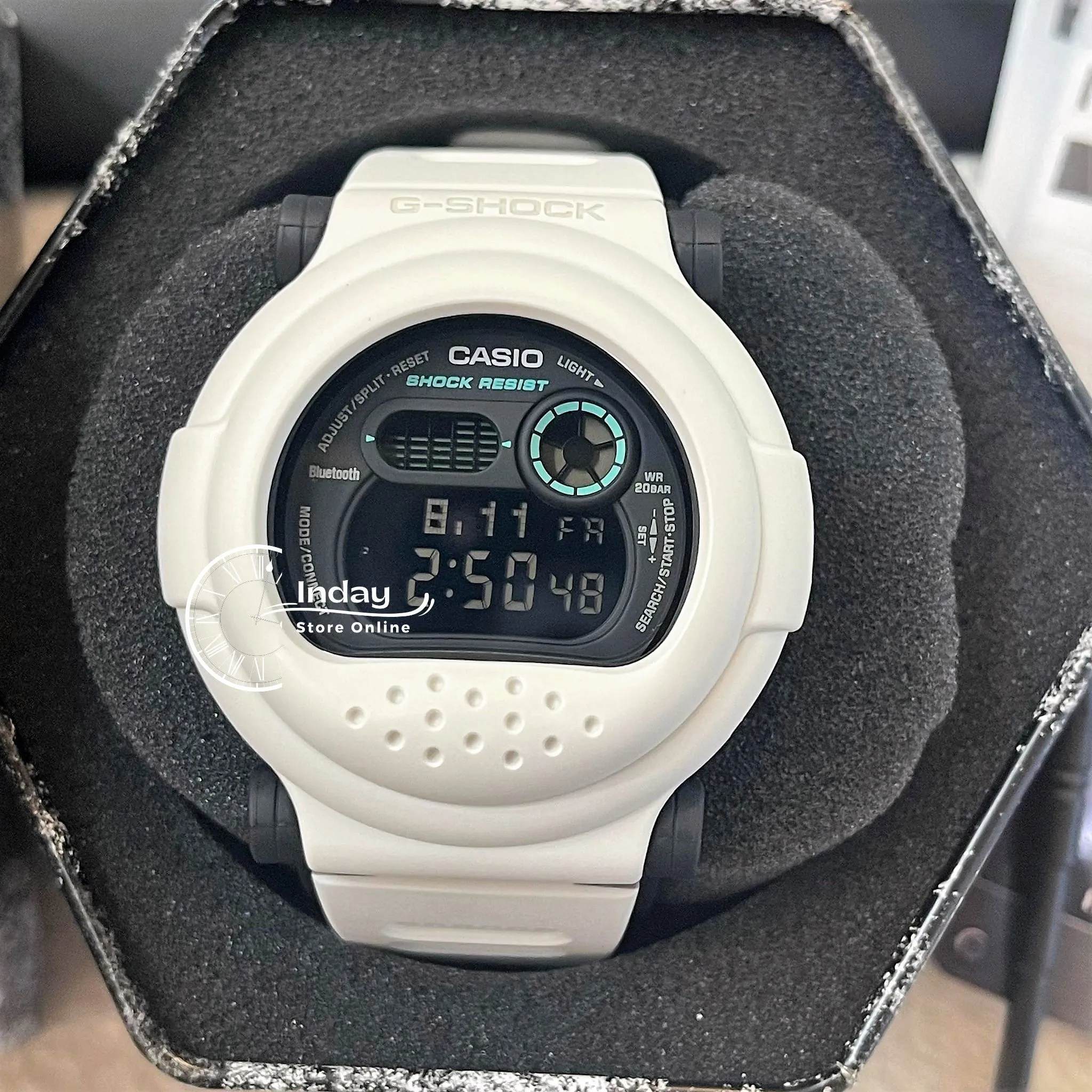 Casio G-Shock Men's Watch G-B001SF-7 Digital DW-001 Series Clean White Design Sci-Fi Series