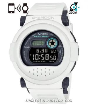Casio G-Shock Men's Watch G-B001SF-7 Digital DW-001 Series Clean White Design Sci-Fi Series
