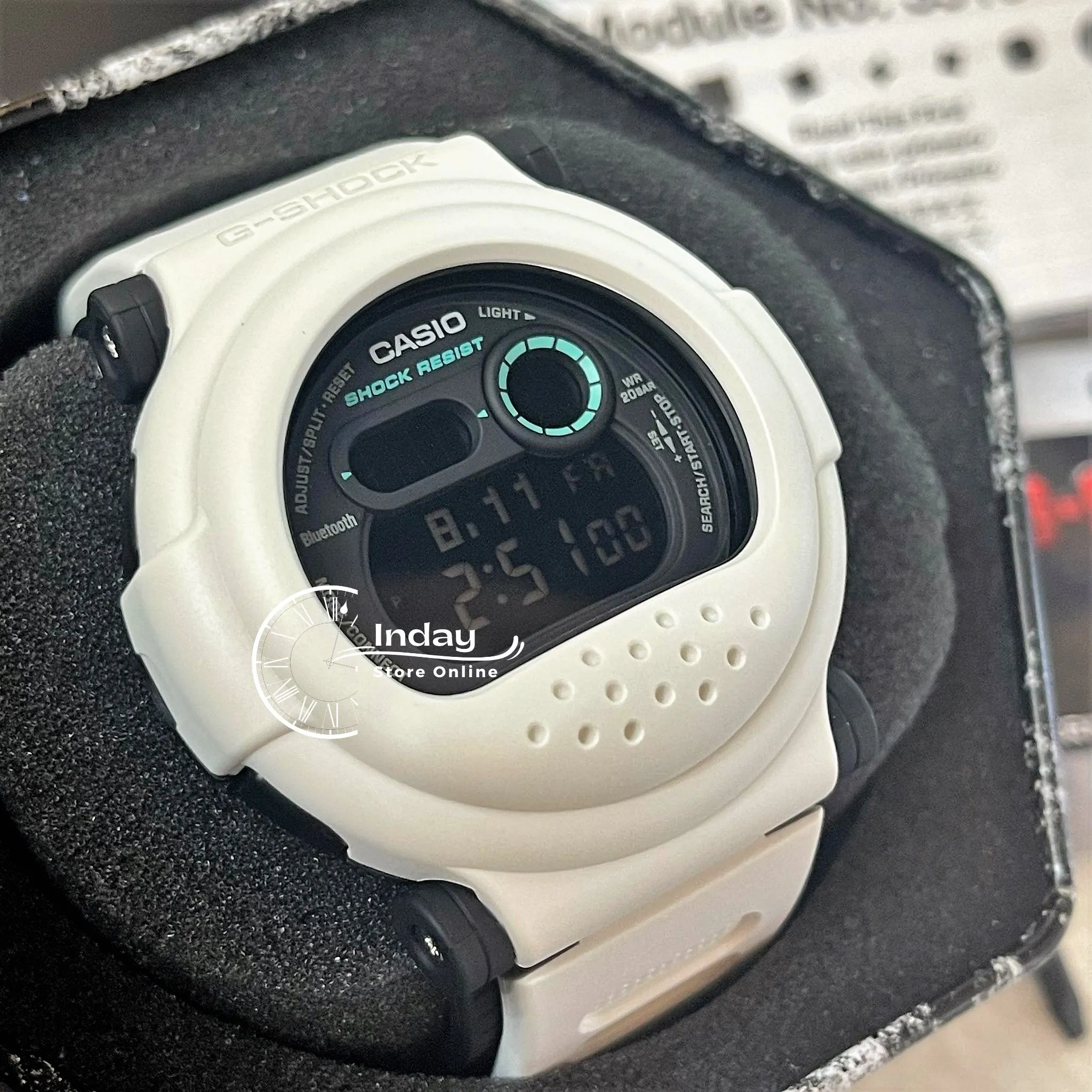 Casio G-Shock Men's Watch G-B001SF-7 Digital DW-001 Series Clean White Design Sci-Fi Series