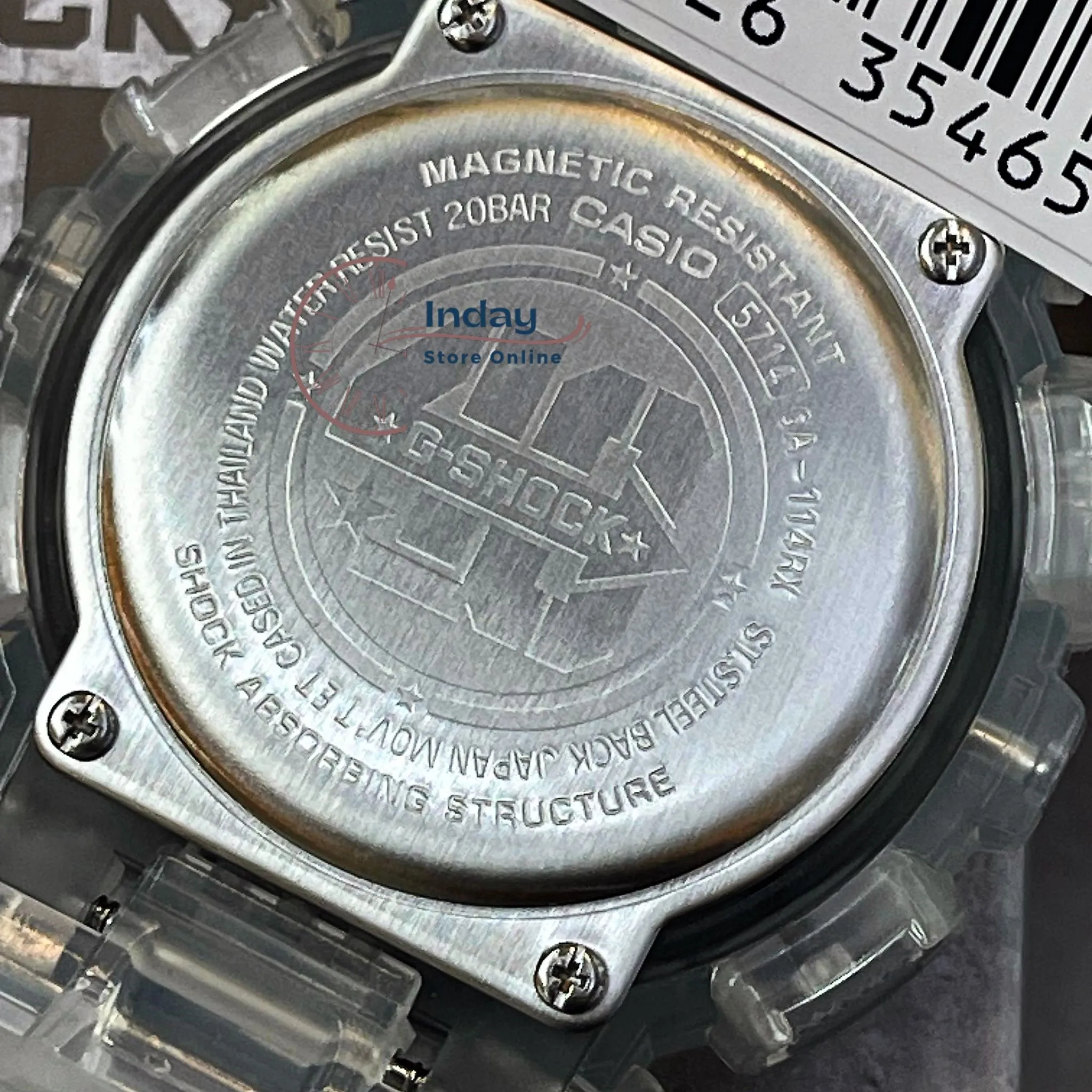 Casio G-Shock Men's Watch GA-114RX-7A Analog-Digital 40th Anniversary CLEAR REMIX 110 Series Limited Edition