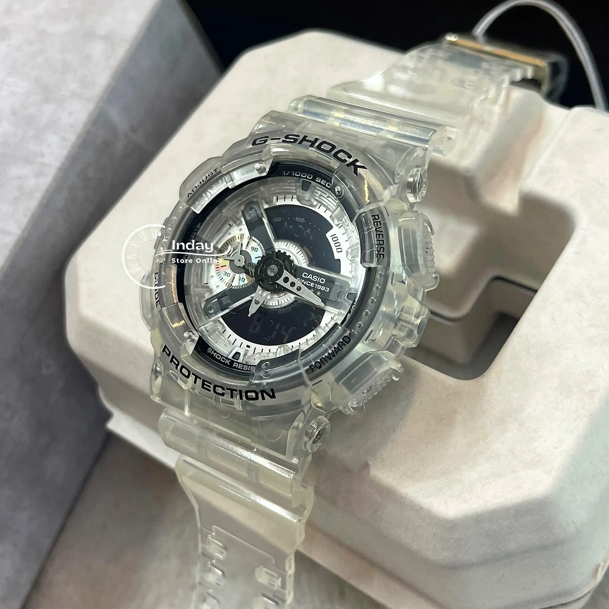 Casio G-Shock Men's Watch GA-114RX-7A Analog-Digital 40th Anniversary CLEAR REMIX 110 Series Limited Edition
