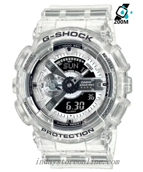 Casio G-Shock Men's Watch GA-114RX-7A Analog-Digital 40th Anniversary CLEAR REMIX 110 Series Limited Edition