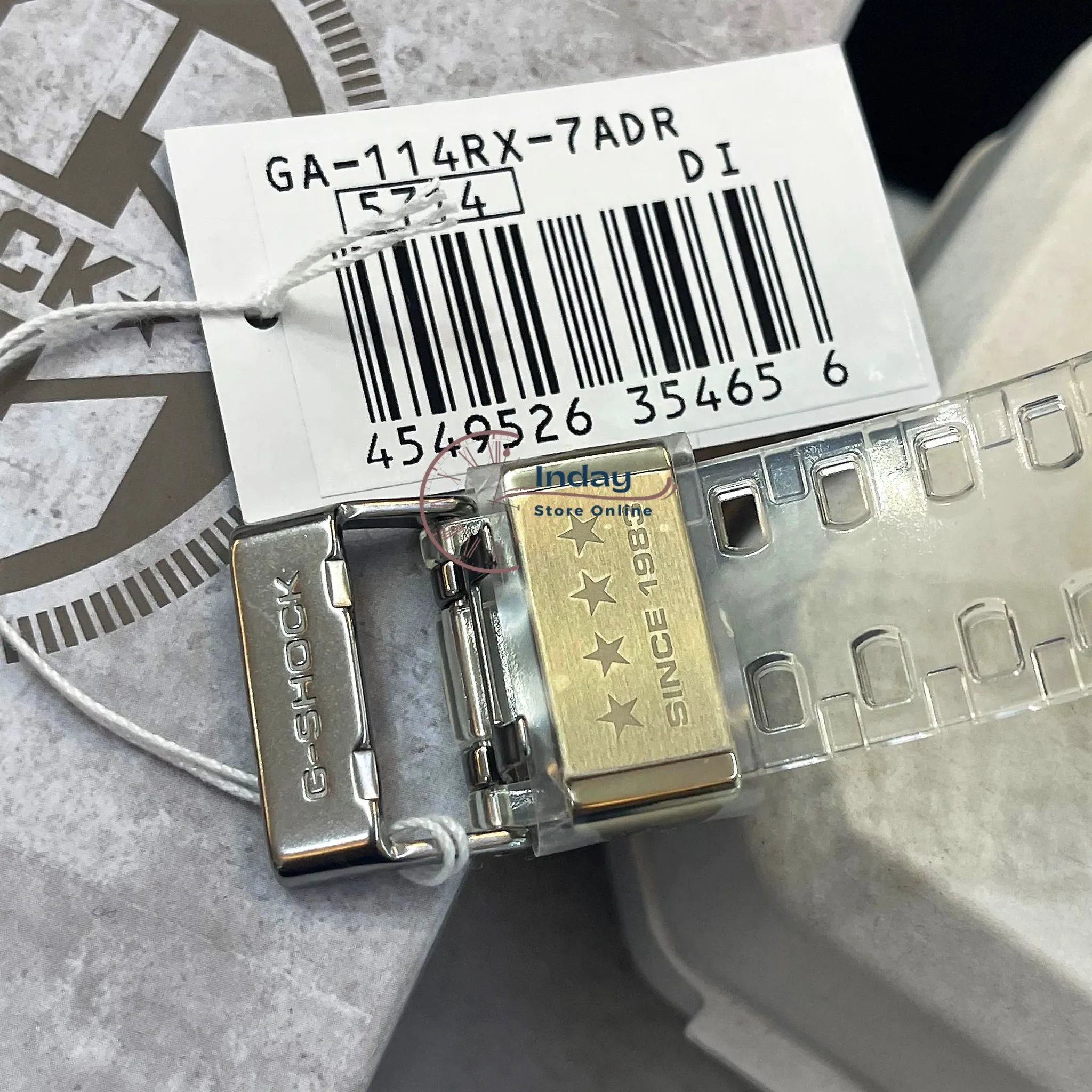 Casio G-Shock Men's Watch GA-114RX-7A Analog-Digital 40th Anniversary CLEAR REMIX 110 Series Limited Edition