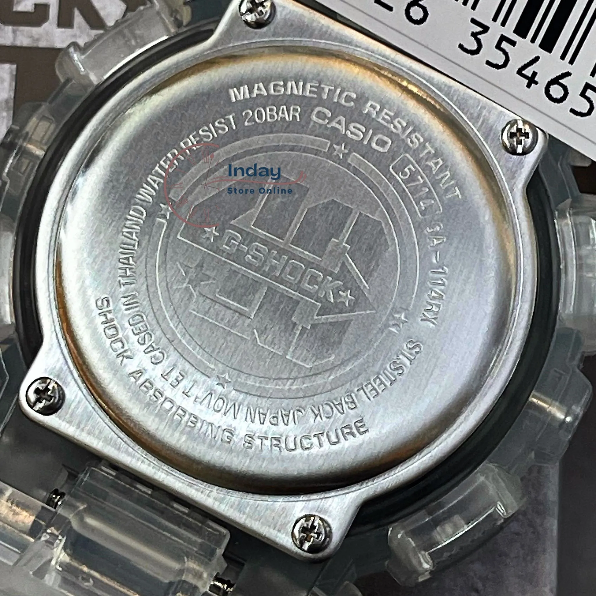 Casio G-Shock Men's Watch GA-114RX-7A Analog-Digital 40th Anniversary CLEAR REMIX 110 Series Limited Edition