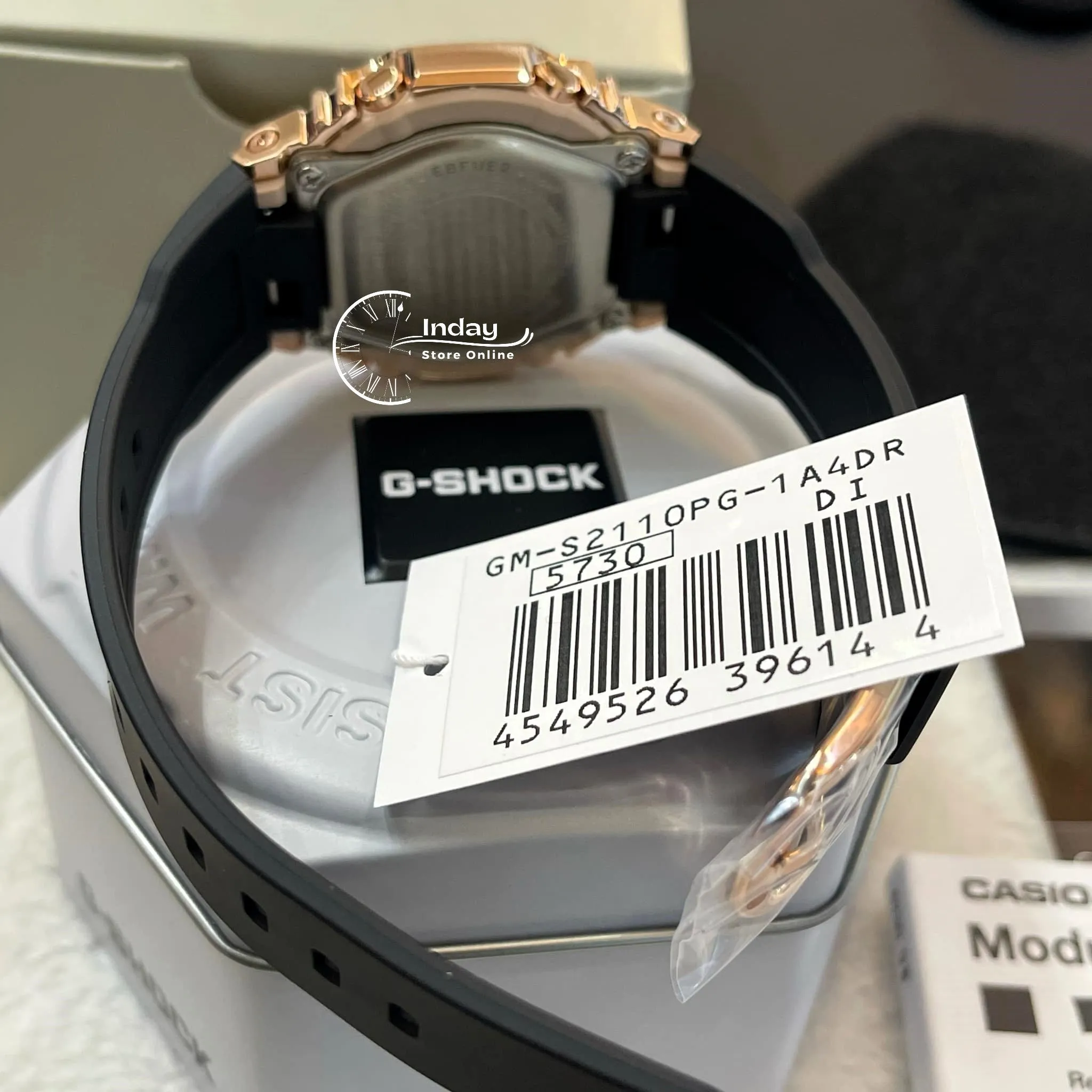 Casio G-Shock Women's Watch GM-S2110PG-1A4 Resin Band Mineral Glass Shock Resistant
