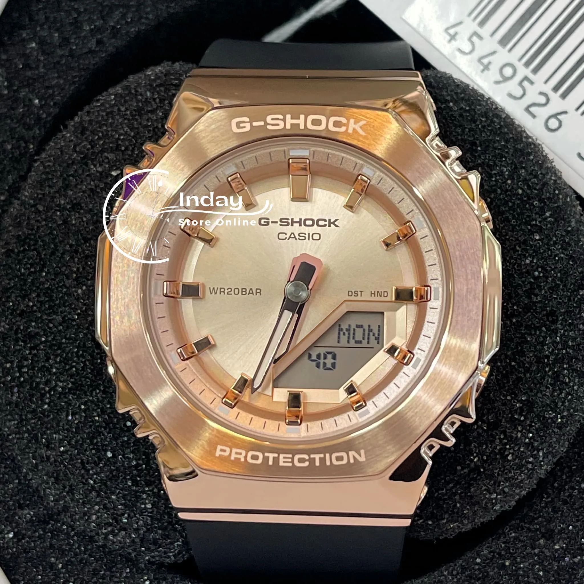 Casio G-Shock Women's Watch GM-S2110PG-1A4 Resin Band Mineral Glass Shock Resistant