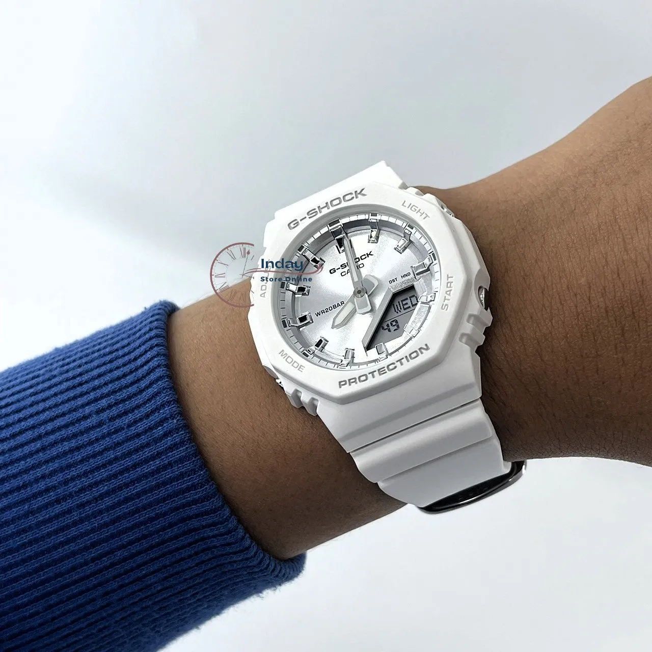 Casio G-Shock Women's Watch GMA-P2100VA-7A Resin Band Mineral Glass Shock Resistant