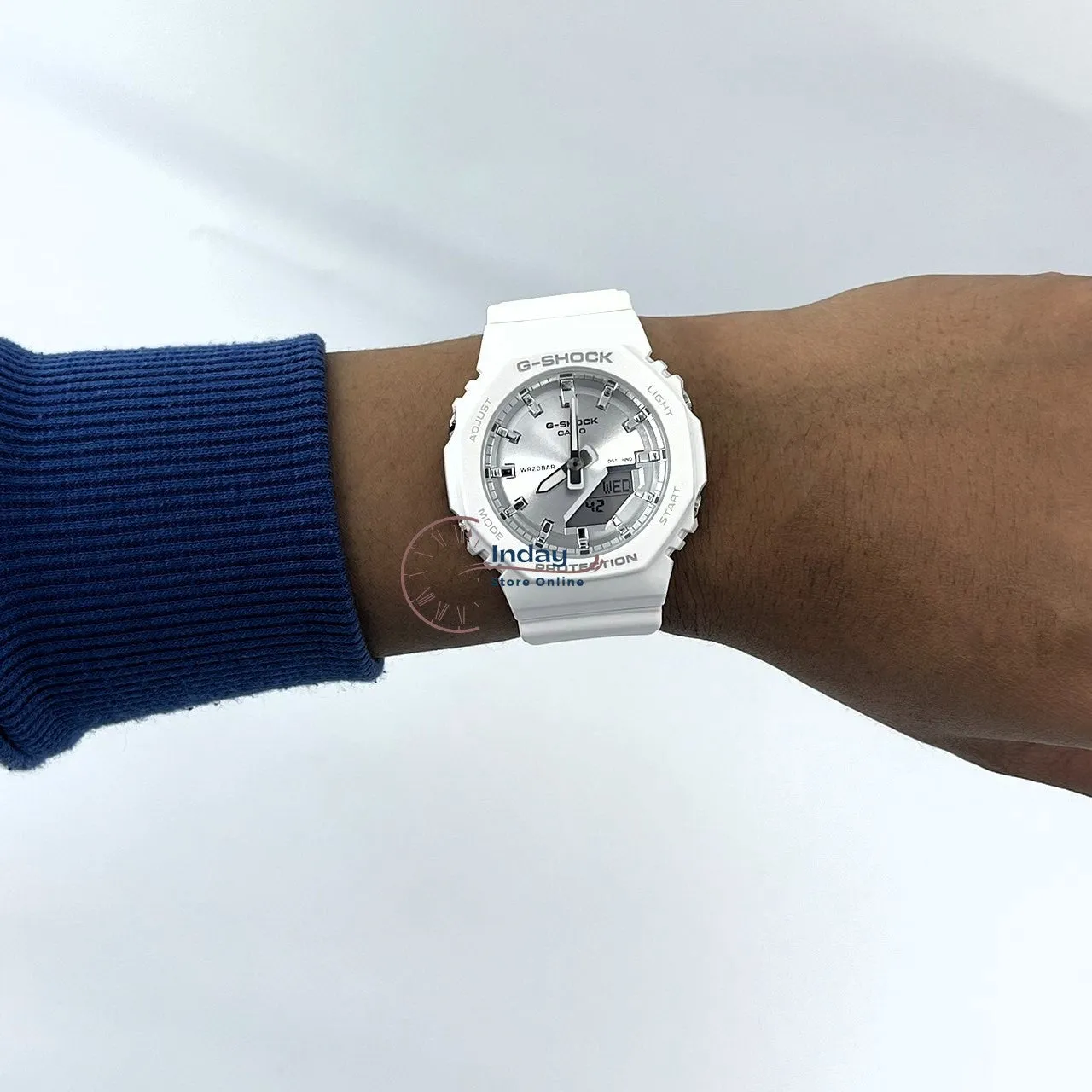 Casio G-Shock Women's Watch GMA-P2100VA-7A Resin Band Mineral Glass Shock Resistant