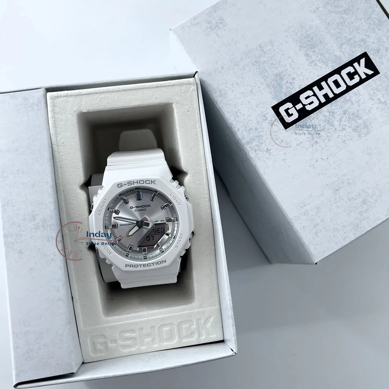 Casio G-Shock Women's Watch GMA-P2100VA-7A Resin Band Mineral Glass Shock Resistant