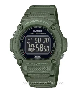 Casio Women's Watch W-219HC-3B Digital Sporty Design Resin Band Resin Glass