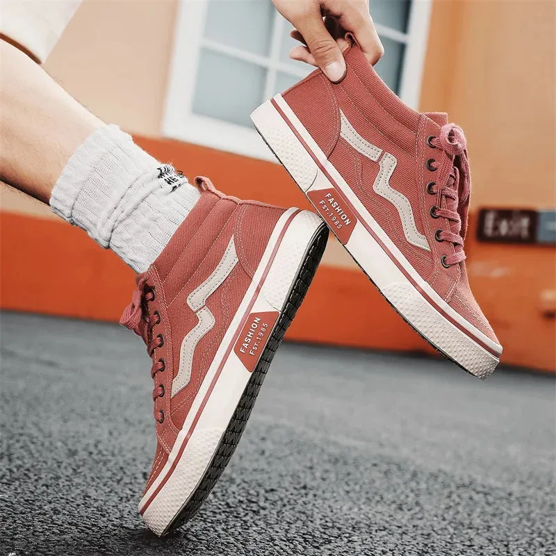 Casual High-Top Canvas Men Sneakers