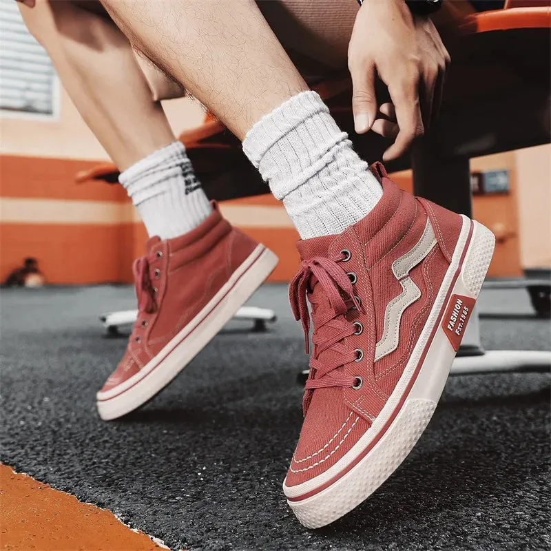 Casual High-Top Canvas Men Sneakers