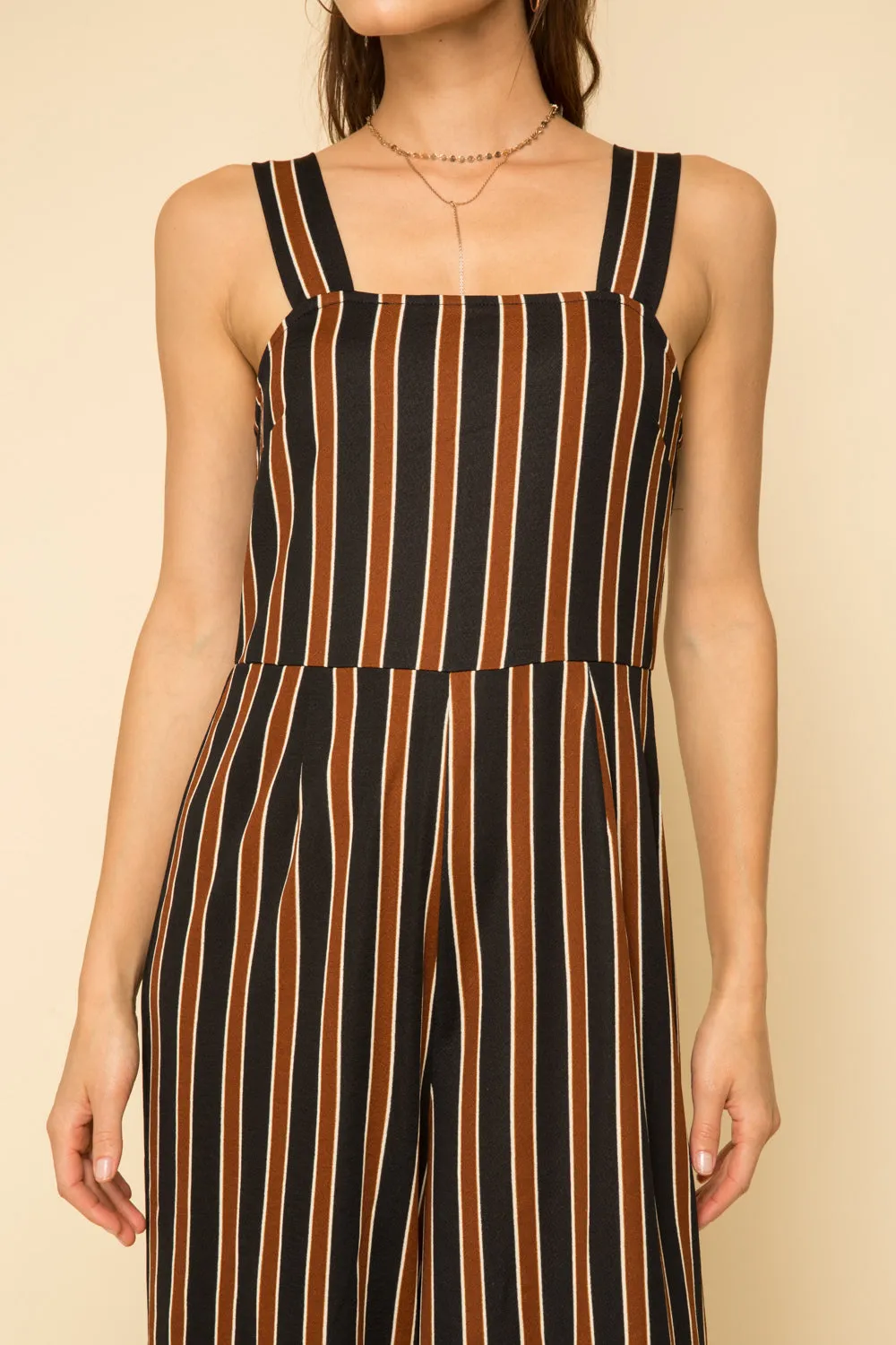 Catch Me if You Can Striped Jumpsuit