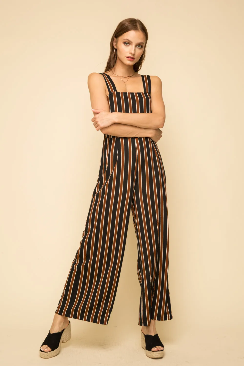 Catch Me if You Can Striped Jumpsuit