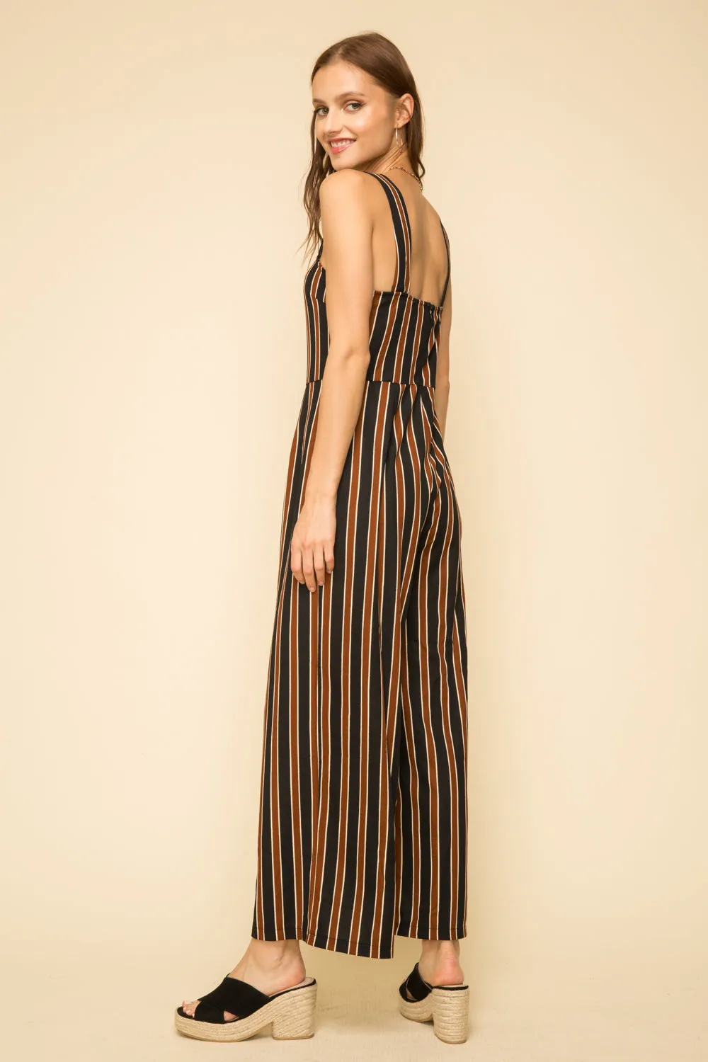 Catch Me if You Can Striped Jumpsuit