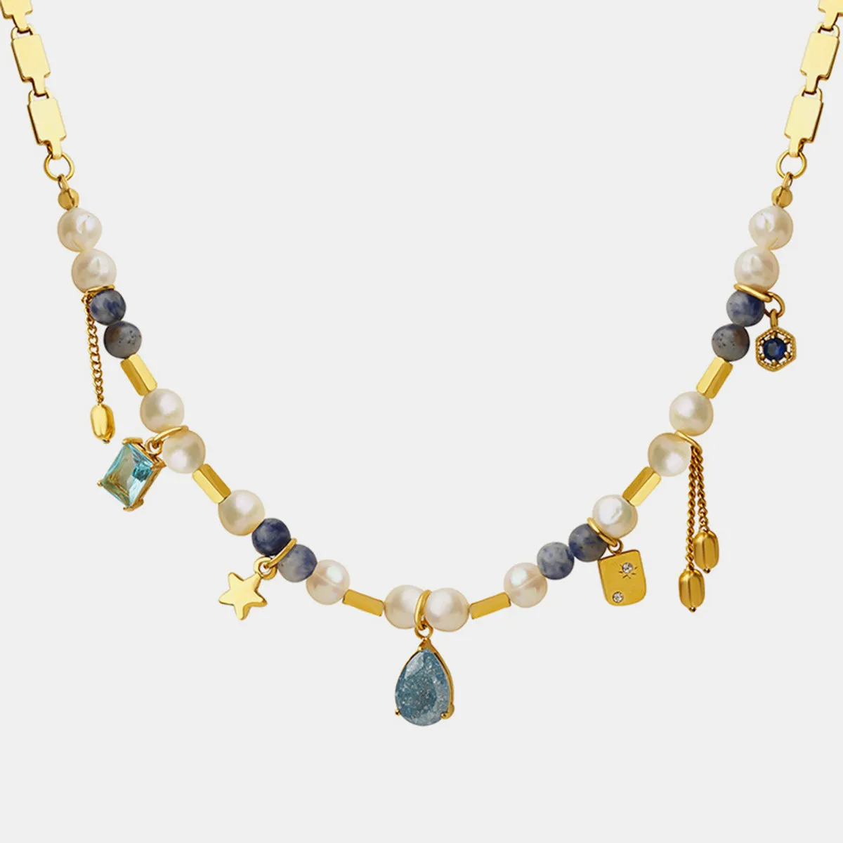 Celestial Charm Beaded Necklace