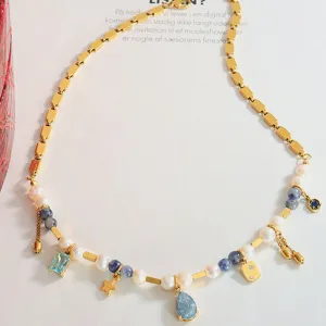 Celestial Charm Beaded Necklace