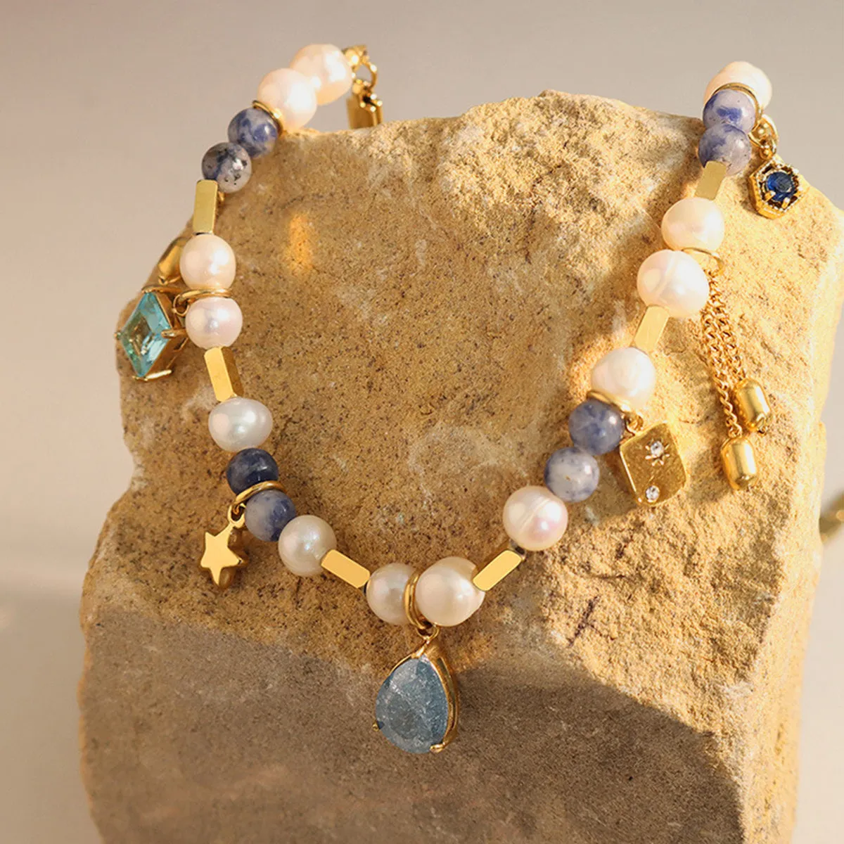 Celestial Charm Beaded Necklace
