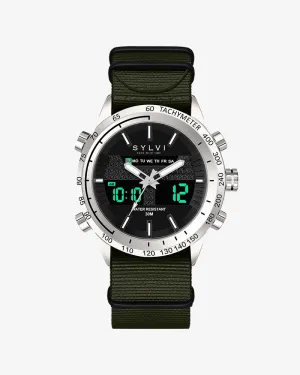 Certified Imperfect Hawk Silver Green Nylon