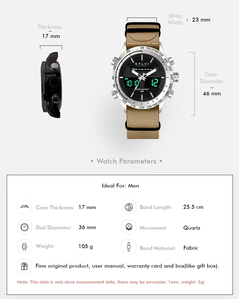 Certified Imperfect Hawk Silver Khaki Nylon