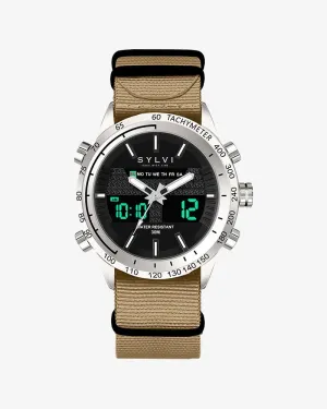 Certified Imperfect Hawk Silver Khaki Nylon