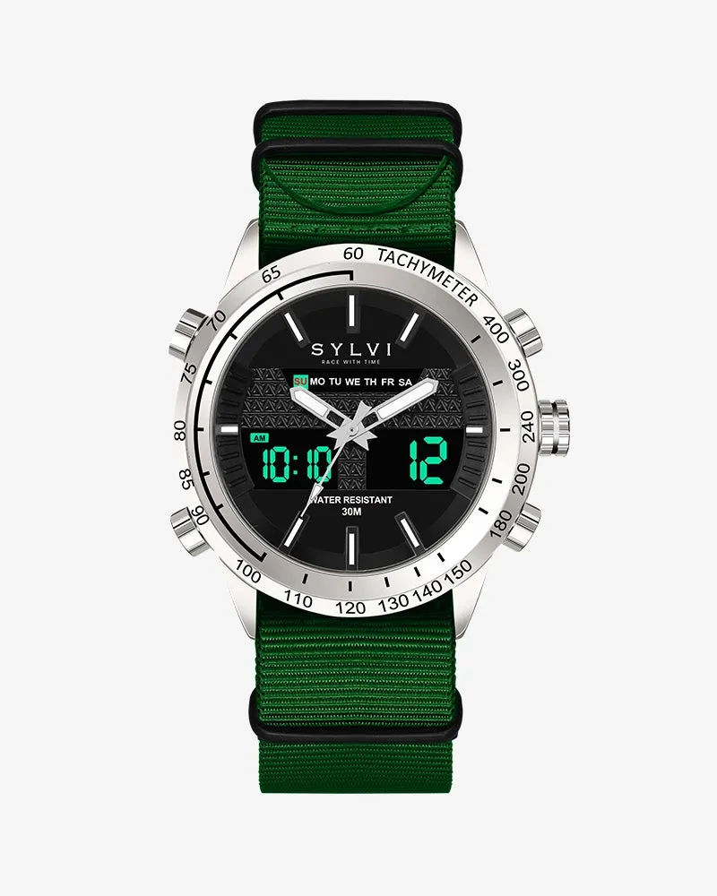 Certified Imperfect Hawk Silver Neon Green Nylon